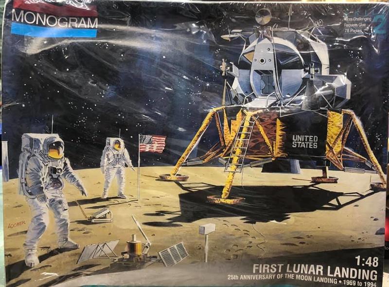 【模王 阿波羅登月】 First Lunar Landing 比例1/48 塑膠 組裝模型 Monogram 5081