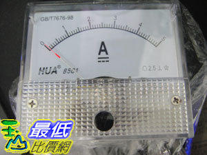 [玉山網] 直流電流計 電流表 指針盤用方型 YS670 0~5A CLASS2.5 (34126B_RC13) dd