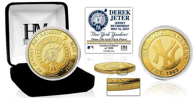 MLB Yankees 紐約洋基 Derek Jeter 退休紀念金幣 全球限量5000枚