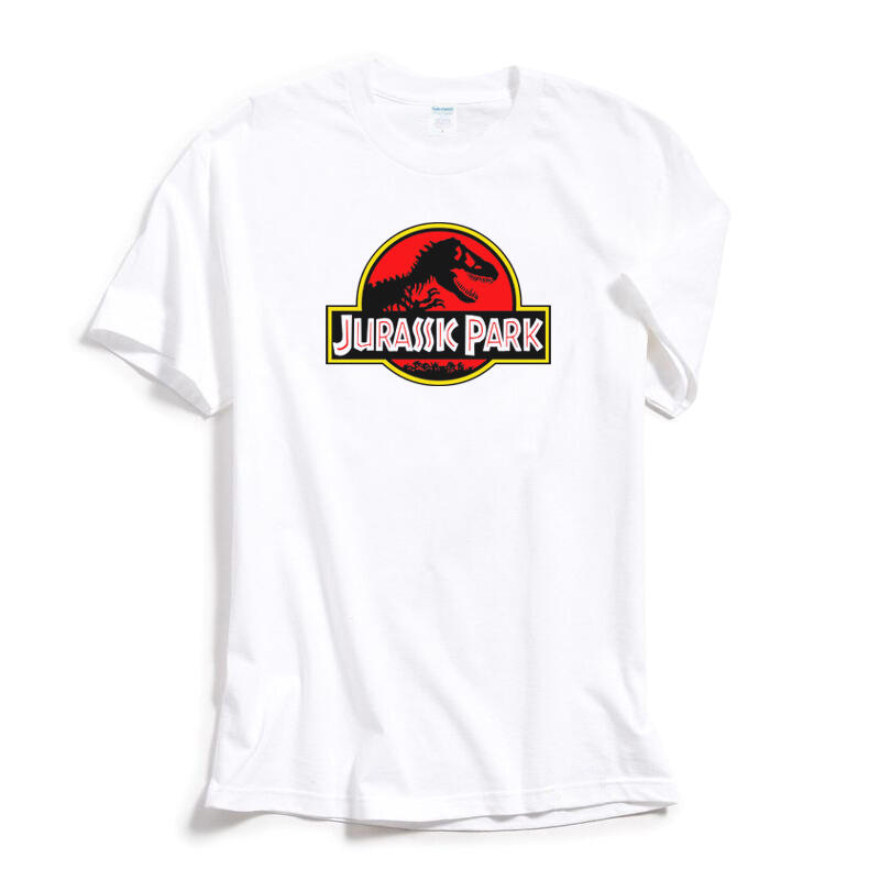 Jurassic Park 短袖T恤 白色 歐美潮牌 侏儸紀公園 電影 恐龍 變種 暴龍 侏儸紀世界 男女童T親子 現貨