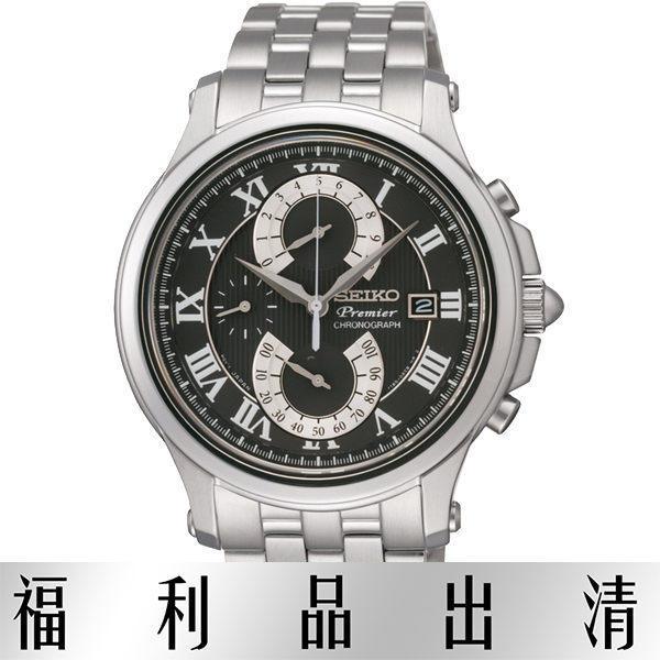 【台南 時代鐘錶 SEIKO】精工 Premier 時尚腕錶 SPC067J1@7T85-0AC0D 黑