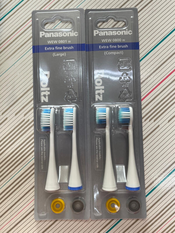 LC電器 Panasonic 國際牌 原廠 EW-DL34 一般刷頭 WEW0801 白色 一組兩個 電動牙刷