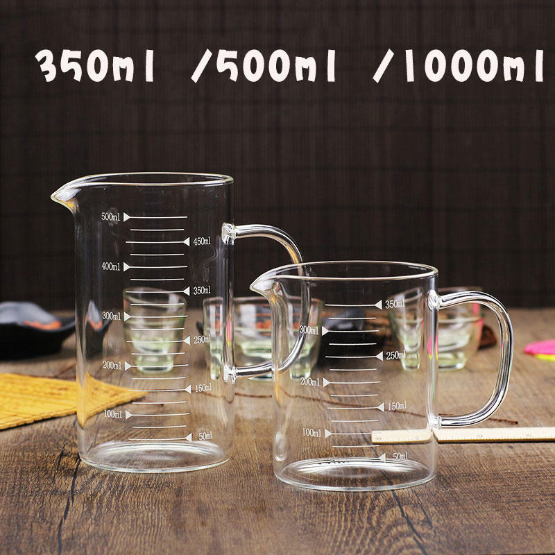 《現貨》咖啡手沖壺 分享壺 玻璃壺 玻璃量杯 加厚款 高硼矽玻璃材質