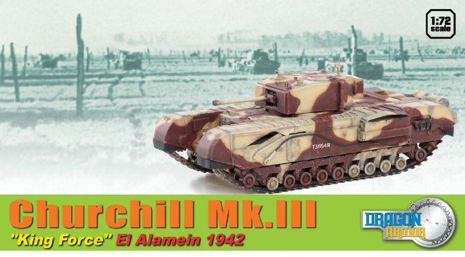 DRAGON 威龍模型 60592  丘吉爾Mk.III“國王力量”El Alamein 1942年 1/72