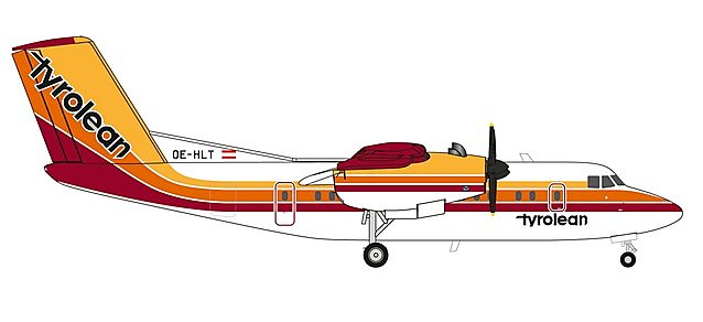 [預購]Herpa 1/200 559553 Tyrolean Airways De Havilland Canada DHC-7? 