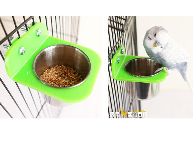 ☆瑞德寵物百貨☆ 空中食皿-小 | 可盛裝飼料、零食、蔬果 | 附鋼杯與螺絲| 小型鳥適用