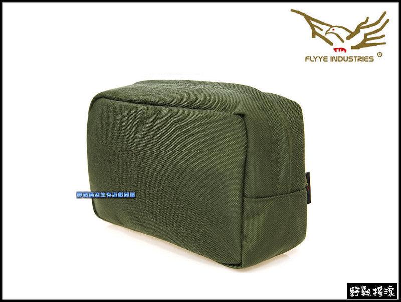 【野戰搖滾-生存遊戲】Flyye Molle 橫式雜物包【OD 軍綠色】 配件包 彈藥包 工具包 腰包