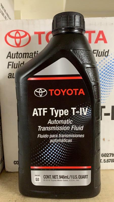 【豐田 TOYOTA】ATF T-IV、4號、變速箱機油、豐田機油、1L/罐【美國進口】單買區/新包裝