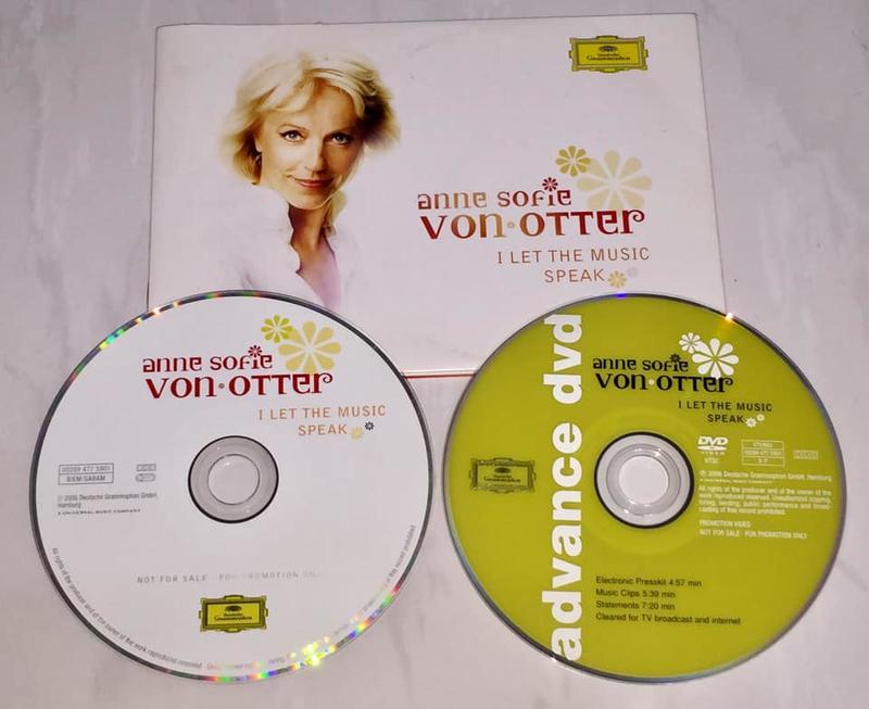 ABBA Anne Sofie von Otter 2006 Music Speak EU Promo CD + DVD