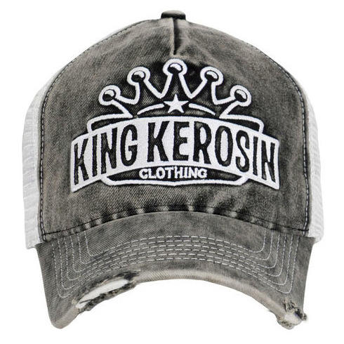 【德國Louis】King Kerosin棒球帽 休閒透氣網格卡車司機帽子重型機車重機摩托車騎士舊化潮帽50327006
