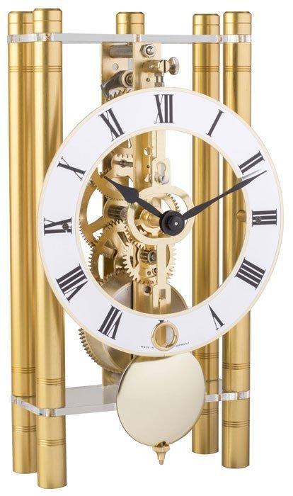 HERMLE CLOCK 德國進口金色機械式手上鍊羅馬面四金柱擺鐘座鐘 型號：23020-500721【神梭鐘錶】