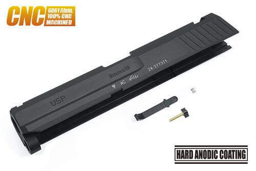 JHS（（金和勝 槍店））警星 MARUI USP CNC鋁合金滑套組 (9mm/黑色) USP-05(BK) 免運費