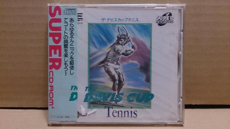 自有小寶物，PCE CD THE DAVIS CUP TENNIS 戴維斯盃網球賽 盒書完整品 日版初版全新品