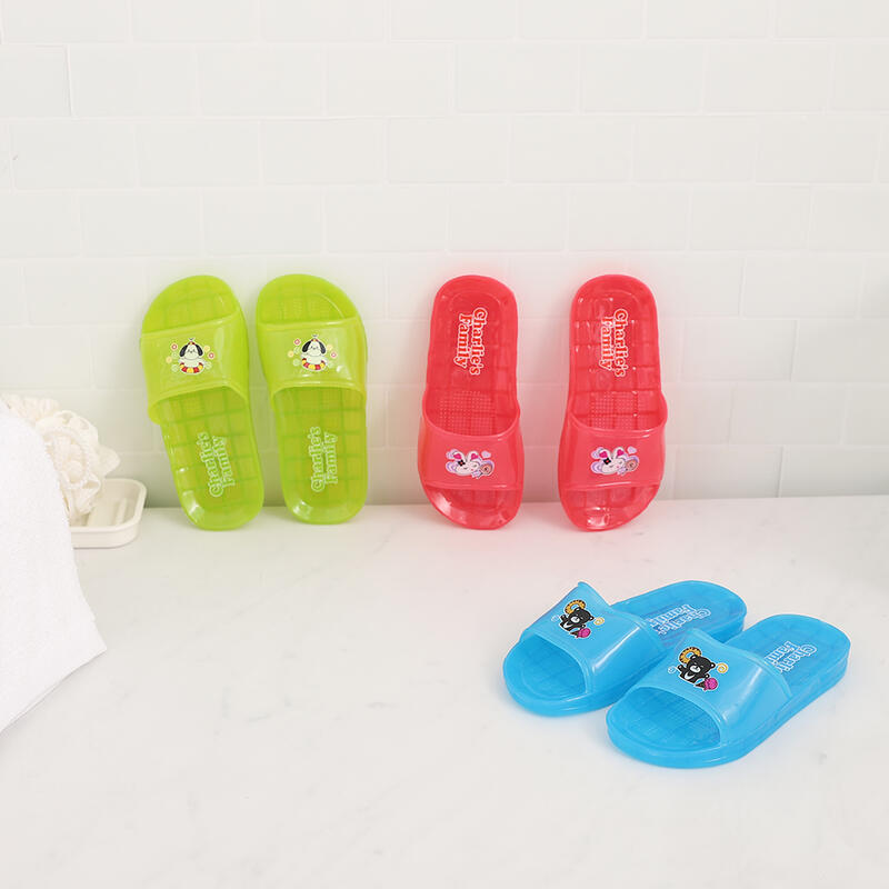 兒童款 查理家族兒童浴室拖鞋-紅/藍/綠【333家居鞋館】台灣製