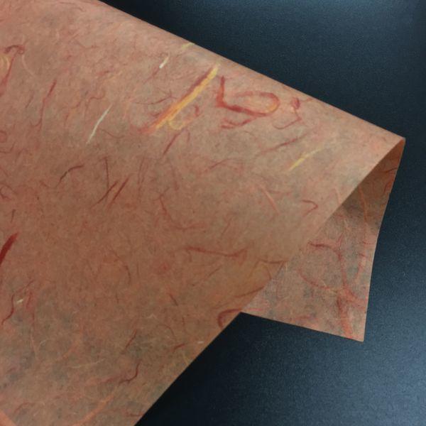 宣紙鋪．雲龍棉紙 #22 橘色 紙花 包裝紙 藝術創作