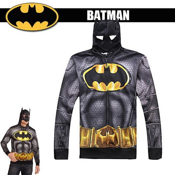 出口美國BATMAN蝙蝠俠Classic款面具造型薄刷毛連帽外套(160cm以上大童~成人適用)官網同步成人款~