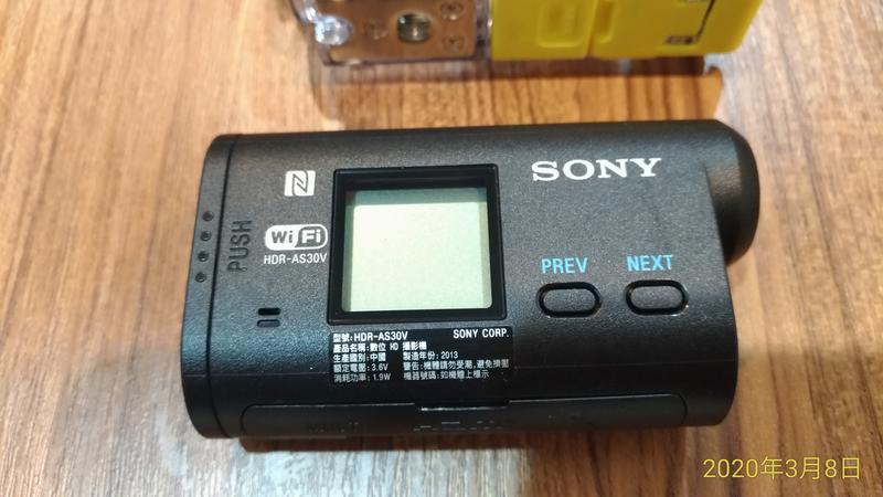 (二手)SONY HDR-AS30VR 運動攝影機 含RM-LVR1 手臂搖控組 Wi-Fi 和 NFC