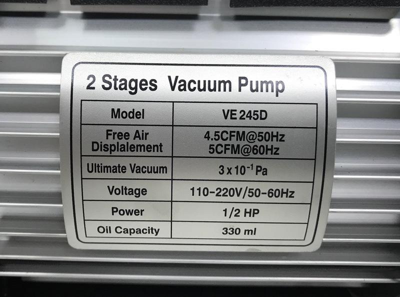 飛越VALUE VE-245D 1/2HP 雙電壓二段式真空幫浦/真空馬達--灌冷媒抽真空機、翻模、真空脫泡、手套箱可用 | 露天市集 | 全 ...