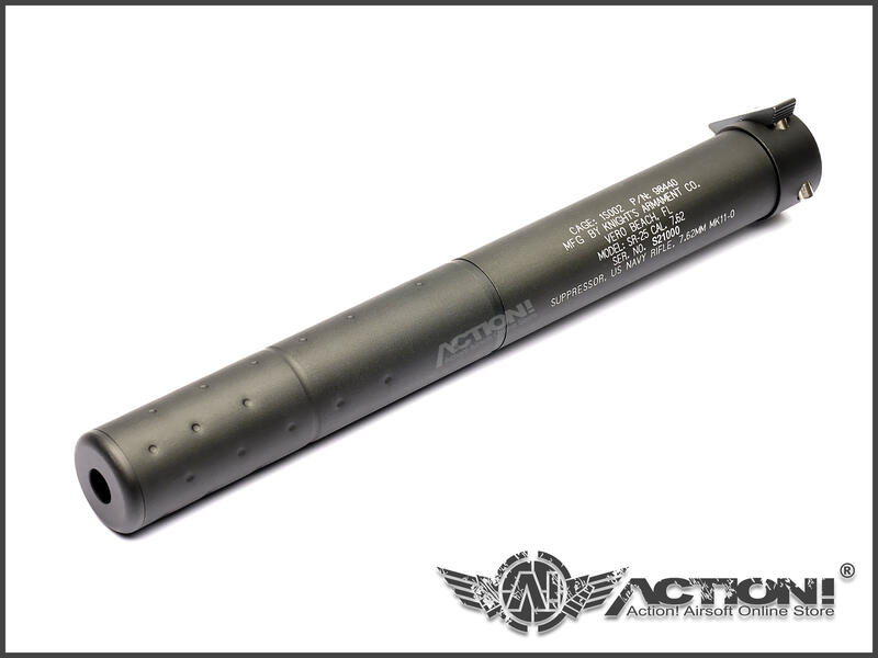 【Action!】補貨中）VFC - Knight's KAC MK11 Mod0/SR25 GBB專用 QD快拆滅音器