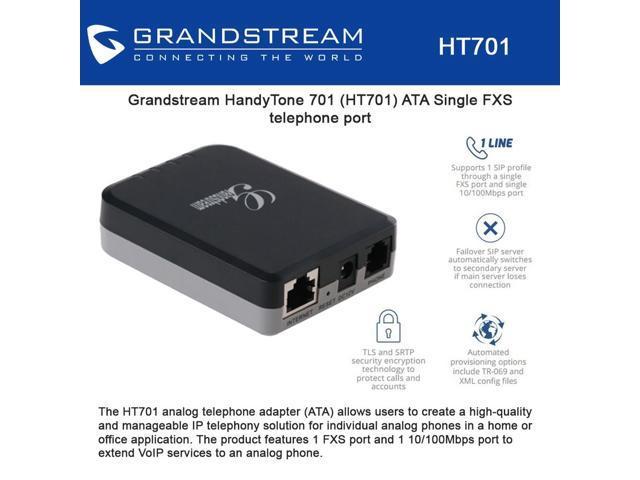 Grandstream HT701 VoIP SIP ATA 語音閘道器IP網路電話機PAP2T-NA 