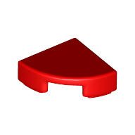 全新樂高紅色1/4圓形平板(可2個3元)【25269】Tile Round 1x1 Quarter 6170390