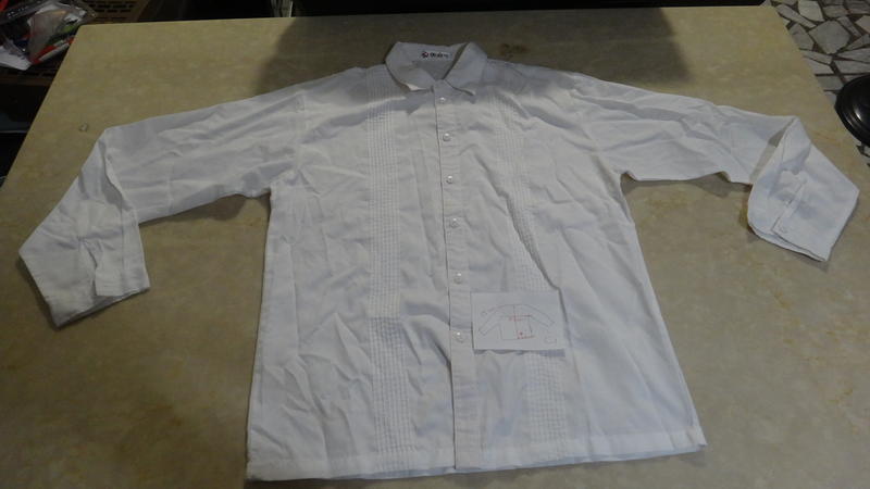 C1/150至165公分可穿的白色長袖襯衫/表演服/衣標20號/1件80元出清價/請詳閱物品敘述