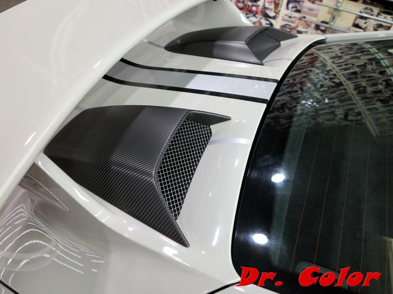 Dr. Color 玩色專業汽車包膜 Porsche 911 GT3 黑carbon_進氣口