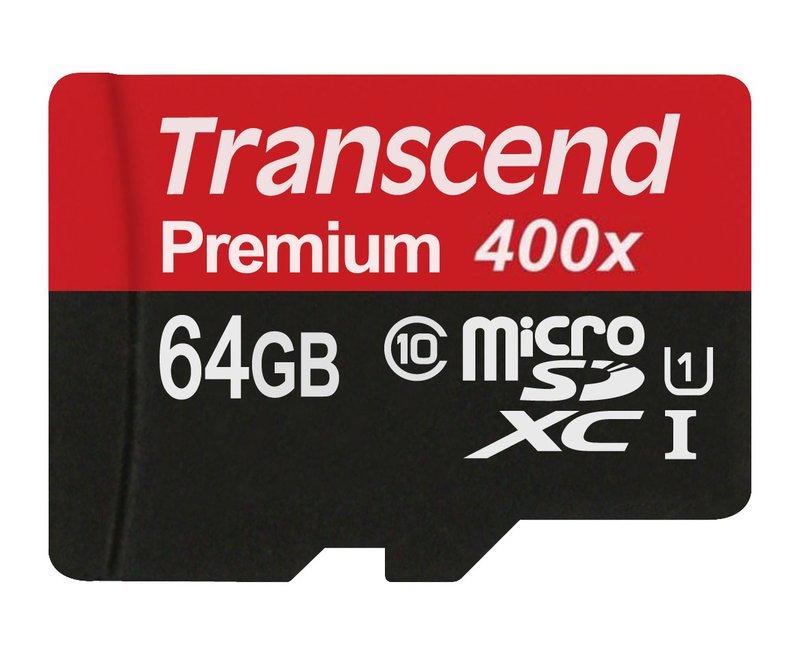 @現貨衝評價@Transcend創見Class 10 UHS-I 400X/U1 C10 micro SD 64G記憶卡