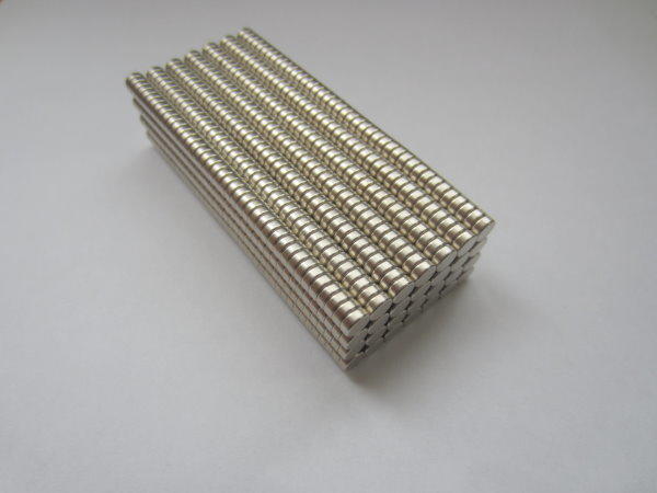 (釹鐵硼磁石工研所)強力磁鐵--直徑6*厚度2mm- 吸鐵-永久磁鐵-稀土磁鐵