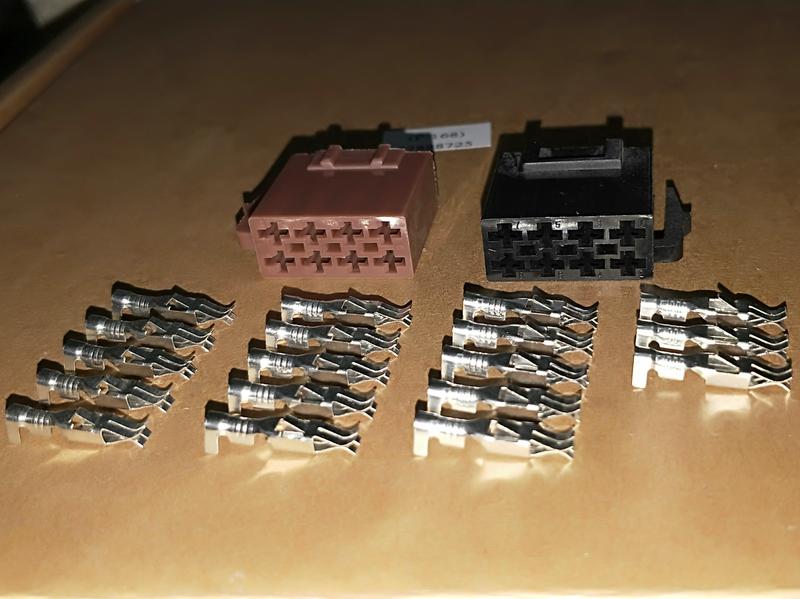 茶米電店~歐規汽車音響常用之電源線/喇叭線插接件套裝，8+8插頭組