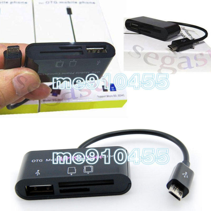  Micro USB OTG USB擴充 + 記憶卡讀卡機 手機 ASUS ME400C HTC Motorola 三星