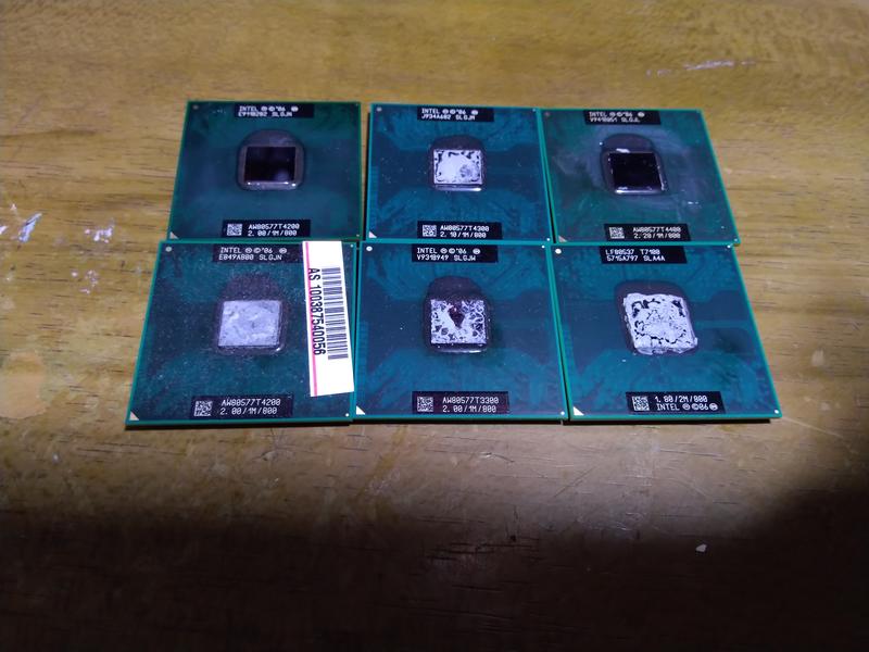 INTEL 筆記型電腦CPU(T3000 T3500 T4200 T4300 T4400 T5850 T6570 )