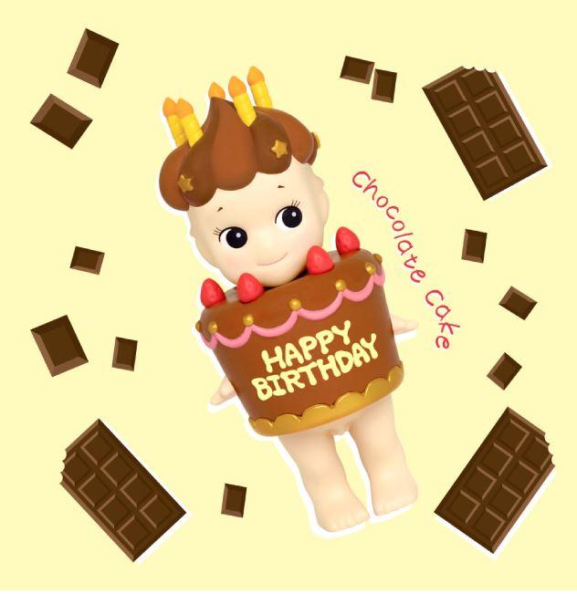 Sonny Angel  2018甜蜜生日蛋糕盒玩公仔  濃情巧克力