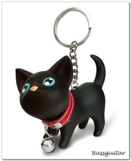 凱特貓-吊飾鑰匙圈 -黑白一對