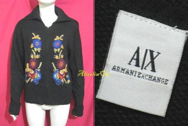 AliceliwOw ~ 【A/X 】ARMANI EXCHANGE專櫃~時尚休閒款☆╮大翻領前拉鏈式針織上衣.外套╭☆