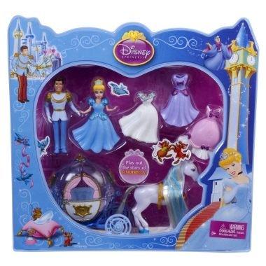 迪士尼 DISNEY 美泰兒 公主系列 迷你豪華馬車組  灰姑娘 仙杜瑞拉Cinderella 仙履奇緣 可換裝