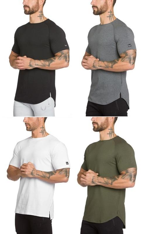 A02013 肌肉小子 ASRV AR 男子 素色 短袖 T恤 休閒 運動 健身 4色現貨供應 (焦點服飾)