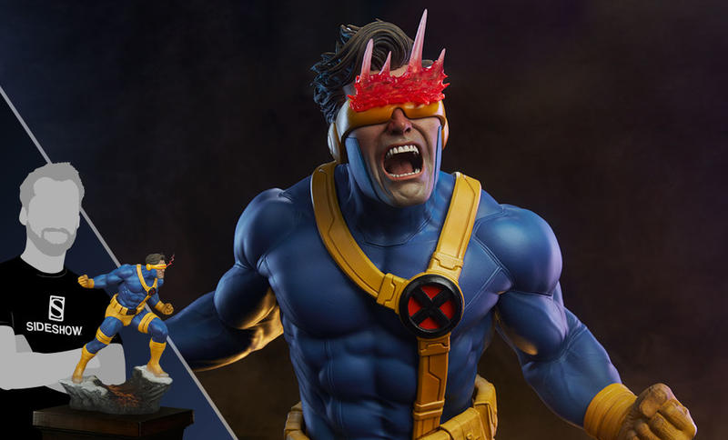 （售完，請勿下標Sideshow BenToy Marvel X-MAN Cyclops獨眼龍全身雕像SC-300725