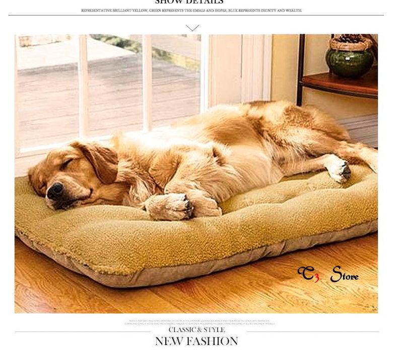 【T3】小款羊羔絨麂皮絨🐶 狗床 可拆洗 中大型犬專用 睡墊 雙面可用 貓床 /寵物窩/貓窩/狗窩/貓【HH16】