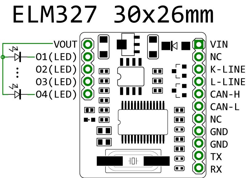 OBD2 ELM327模組 支援 ISO 9141 14230 15765 CAN arduino | 露天市集 | 全台最大的網路購物市集