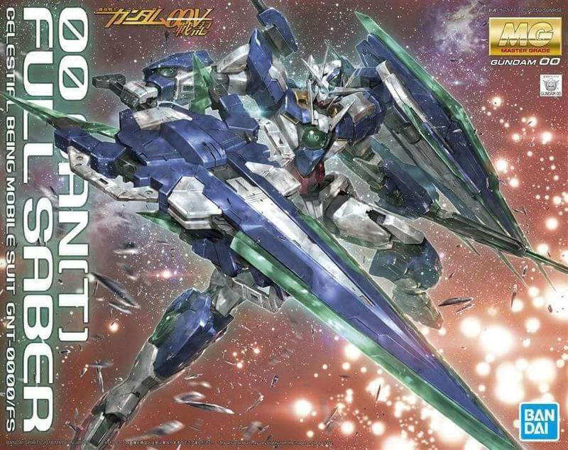【鋼普拉】現貨 含支架 BANDAI 鋼彈 MG QAN[T] FULL SABER 量子型00Q 全刃式能天使鋼彈