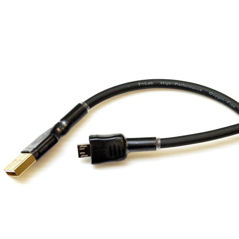 志達電子 DL011/1.0 線長1.0m T-Lab USB A-Micro 5pin USB DAC 傳輸線E17K