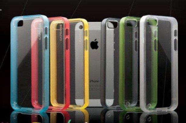 【R15】iphone5手機殼 蘋果5s外殼 軟膠邊框 保護套 手機套矽膠透明手機殼