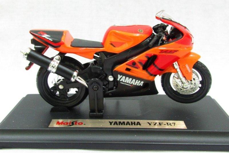 【山葉摩托車模型】Yamaha YZF-R7 橘色 重型機車模型 Maisto 美馳圖 1/18精品車模