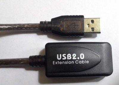 【JiB】USB 2.0 訊號增強線 10米 10M 延長線 內建台灣湯銘晶片 可串接多條 相容性高 EC-027-10