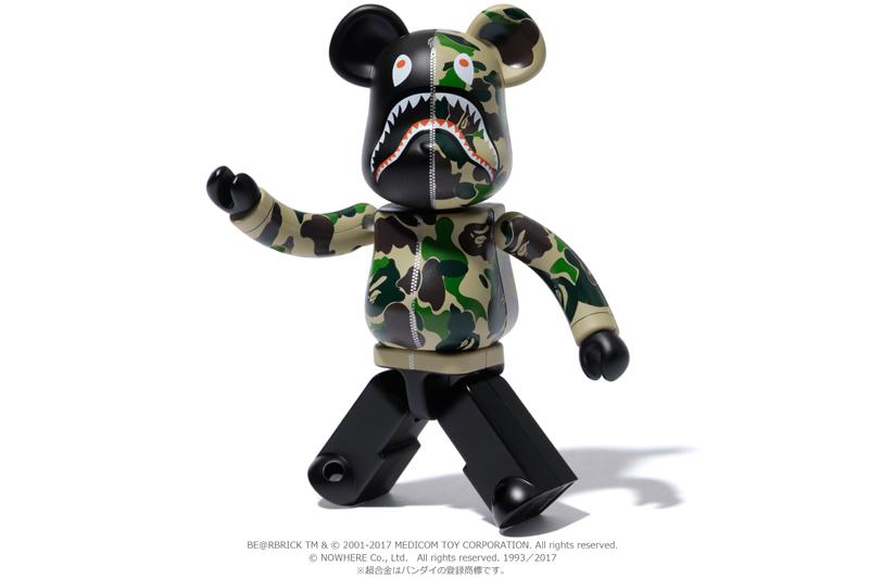 MEDICOM BAPE BANDAI 超合金ABC CAMO SHARK BE@RBRICK 200% 迷彩鯊魚