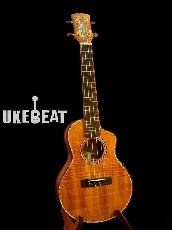 【Uke Beat】Uluru Lehua II C 23吋 夏威夷相思木 KOA 缺角 全單板烏克麗麗 