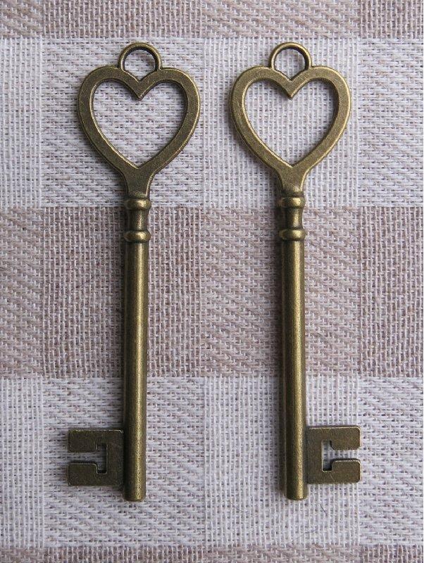 § 生活典藏館 § DIY材料 【A0150】】古銅色 復古鑰匙 (約8.2cm)