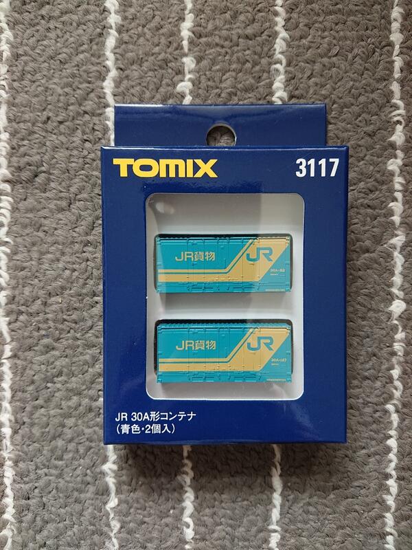 【a】TOMIX 3117 JR 30A形貨櫃(青色．2個入) N規鐵道模型