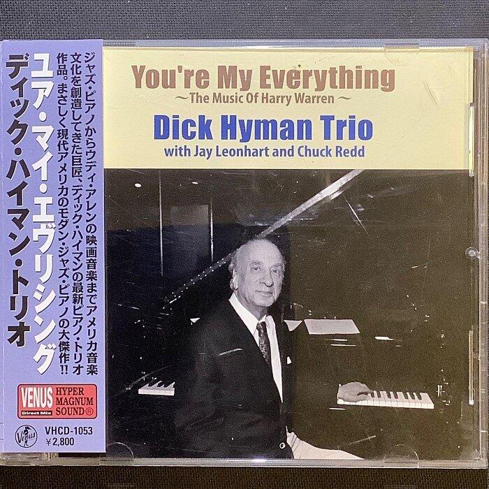 Dick Hyman Trio「迪克海曼」爵士鋼琴三重奏-妳是我的一切 2011年日本高價版Venus唱片